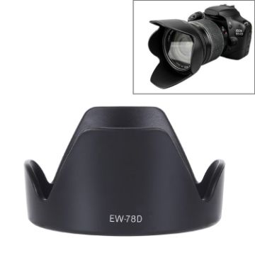 Picture of EW-78D Lens Hood Shade for Canon EF 28-200mm f/3.5-5.6 USM, EF 28-200mm f/3.5-5.6 IS Lens (Black)