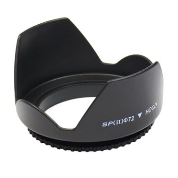 Picture of 72mm Lens Hood for Cameras (Screw Mount) (Black)