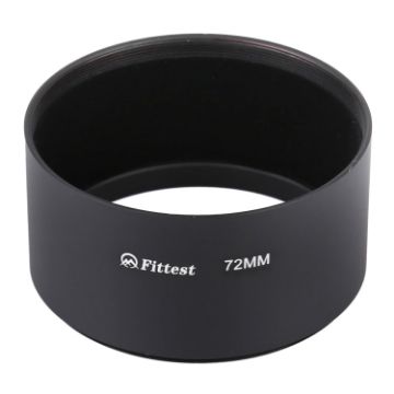 Picture of FITTEST 72mm Thread Type Straight Tube Full Metal Lens Hood Shade for Medium Telephoto Lens
