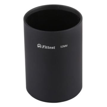 Picture of FITTEST 52mm Thread Type Straight Tube Full Metal Lens Hood Shade for Medium Telephoto Lens