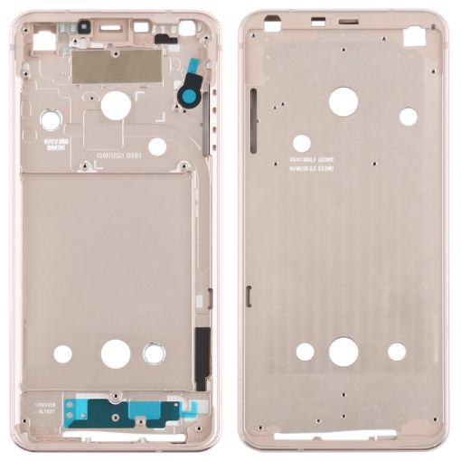 Gold Front Housing LCD Frame Bezel Plate for LG G6/H870 - 1