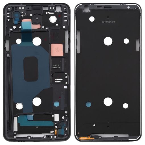 Black Front Housing LCD Frame Bezel Plate for LG Q Stylo 4 Q710 - 1
