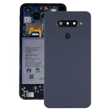 Battery Back Cover with Camera Lens for LG Q70 - Black - 1
