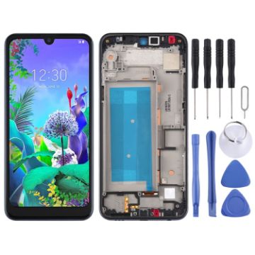 LCD Screen and Digitizer Assembly for LG Q60 X525 - Black - 1