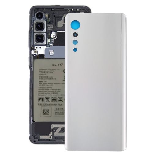 Silver Battery Back Cover for LG Velvet 5G LM-G900N LM-G900EM - 1