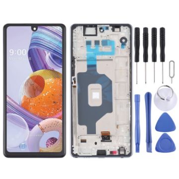 LCD Screen for LG Stylo 6/K71 Digitizer Assembly (Black) - 1