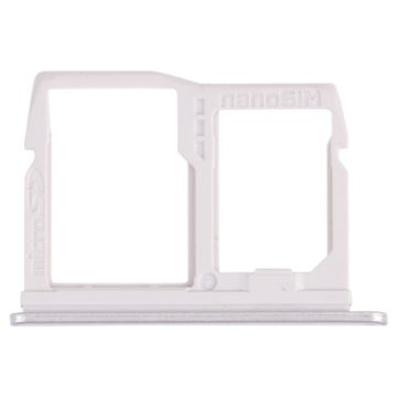 Nano SIM Card Tray + Micro SD Card Tray for LG K31 LM-K300Q Silver - 1