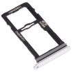 Nano SIM Card Tray + Micro SD Card Tray for LG G8S ThinQ - Silver - 2