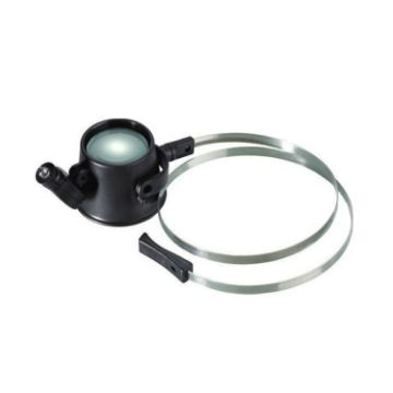 LED Lighted Hands-free Eye-Loupe Head Band Watch Repair Magnifier - 1