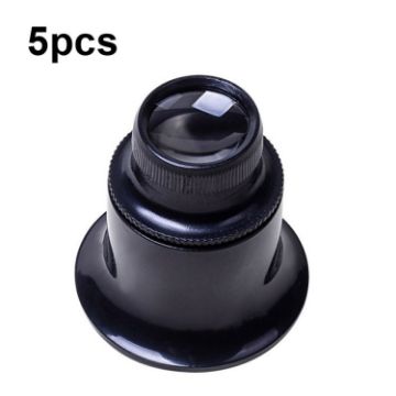 Picture of 5pcs Eyepiece Magnifier Glass Lens Eyepiece Type Repair Magnifier, Times: 20X
