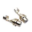 10pcs AV Audio Plug RCA Lotus Female Plug With Clip - 5