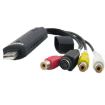 Portable USB 2.0 Video + Audio RCA Female to Female Connector - 3