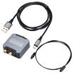 Digital to Analog Coaxial Audio Converter + USB & Optical Fiber Cable - 2