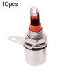 10pcs Small RCA Soldered Lotus Master AV Socket Audio Connector (Red) - 1