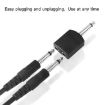 10pcs 6.5mm Male Mono To Dual 6.5mm Female Audio Connector - 3