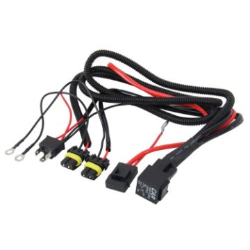 Picture of DC 12V 40A H4 Bulb Strengthen Line Group HID Xenon Controller Cable Relay Wiring