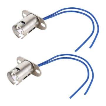 Picture of 1 Pair Car 1157 Bulb Holder Base Female Socket with Cable