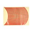 15 inch Luxury Car Wheel Hub Reflective Sticker - Red - 2