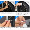 Red Car Wheel Hub Trim Mouldings - Scratchproof & Flexible - 8M Strip - 6