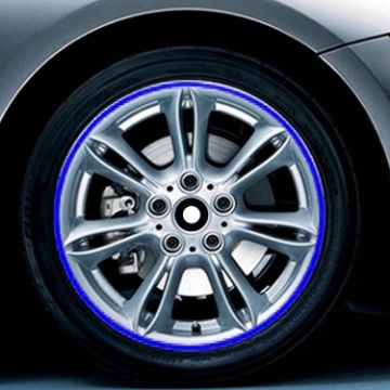 Picture of Color 16 inch Wheel Hub Reflective Sticker for Luxury Car (Blue)