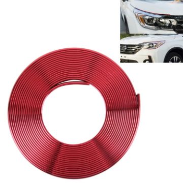 Picture of Car Headlight External Frame Decorative Strip & Wheel Hub Trim Mouldings - Shining Automobile Network Decoration (Red)