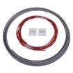 Picture of Universal Decorative Scratchproof Stickup 42M Flexible Car Wheel Hub Trim Mouldings Shining Decoration Strip with Protective Bottom Slot (Red)