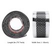 Universal Electroplate Carbon Fibre Car Door Threshold Decoration Strip Silver - 4