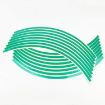 Picture of Motorcycle 18inch Wheel Stickers Modified Wheel Reflective Stickers (Green)