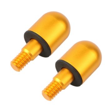 Picture of 2 PCS Car Rear Anti-collision Tail Cone for Mercedes Benz Smart 2009-2014, Style:Round (Gold)
