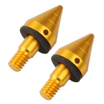 Picture of 2 PCS Car Rear Anti-collision Tail Cone for Mercedes Benz Smart 2009-2014, Style:Pointed (Gold)