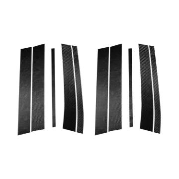 Picture of 10 in 1 Car Carbon Fiber Door and Window Pillar Decorative Sticker for Volvo XC90 2003-2014, Left and Right Drive Universal