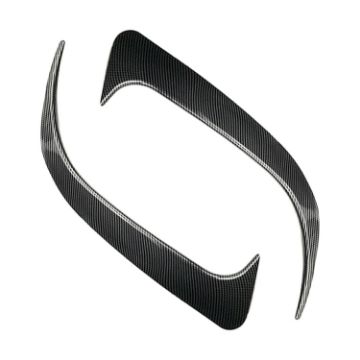 Picture of Car Rear Bumper Wind Knife Blade Decoration Sticker for Mercedes-Benz CLA200/220/250/260 (Carbon Fiber Black)