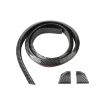 Universal Car Tail Wing Top Paste, 3.5cm Carbon Fiber Black - 1