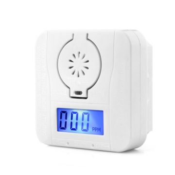 Picture of Mini CO Carbon Monoxide Smoke Detector Alarm Poisoning Gas Warning Sensor Security Poisoning Alarm with LCD Display