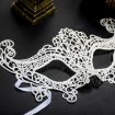 Picture of Halloween Masquerade Party Dance Sexy Lady Lace Fox Mask (White)