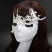 Picture of Halloween Masquerade Party Dance Sexy Lady Semi-eyed Face Lace Mask (White)