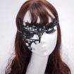 Picture of Halloween Masquerade Party Dance Sexy Lady Semi-eyed Face Lace Mask (Black)