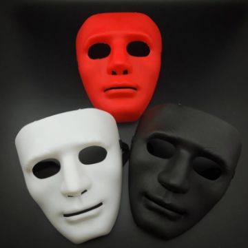 Picture of Halloween Festival Bboy Hip-hop Street Step Masquerade Mask, Size: 18-19cm, Random Color Delivery