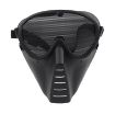 Picture of Plastic Full Face Guard Mask with Mesh Goggles for Outdoor Survival Airsoft Paintball Games (Black)