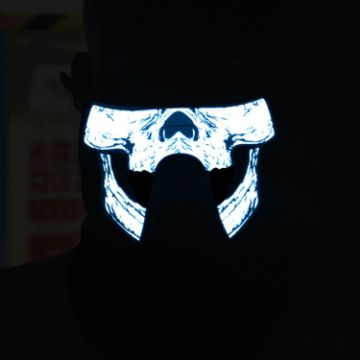 Picture of FG-MA-023 Halloween Mask Voice Control LED Cold Light Terror Cosplay Mask
