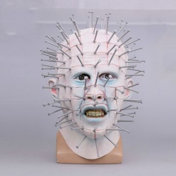 Picture of Halloween hat Hellraiser Scary Pinhead Masks Grimace Monster Adult Cosplay