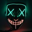 Picture of Halloween Festival Party X Face Seam Mouth Two Color LED Luminescence Mask (Green Orange)