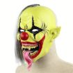 Halloween Festival Party Latex Green Face Clown Frightened Mask - 3