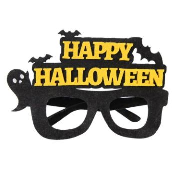 Picture of Halloween Decoration Funny Glasses Party Skeleton Spider Horror Props Bat Alphabet