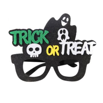 Picture of Halloween Decoration Funny Glasses Party Skeleton Spider Horror Props English Letters