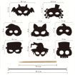 Picture of 8 Pcs/Set Halloween Scratch Paper Mask Toys for Children