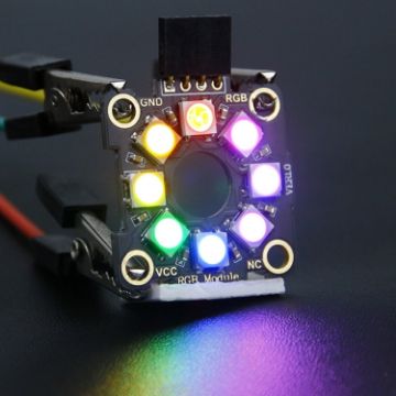 Picture of Yahboom 8-bit Full-color RGB Light Ring Module Microbit Raspberry Pi Pico Development Board