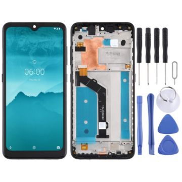 TFT LCD Screen for Nokia 6.2 Digitizer Full Assembly (Black) - 1
