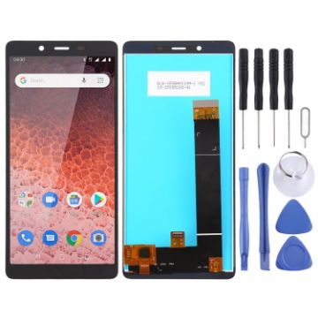 Nokia 1 Plus TFT LCD Screen with Digitizer - Black - 1