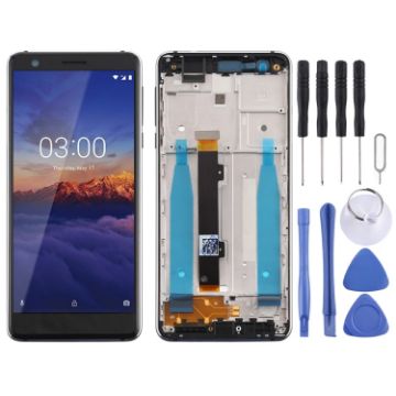 TFT LCD Screen for Nokia 3.1 Digitizer Assembly (Black) - 1
